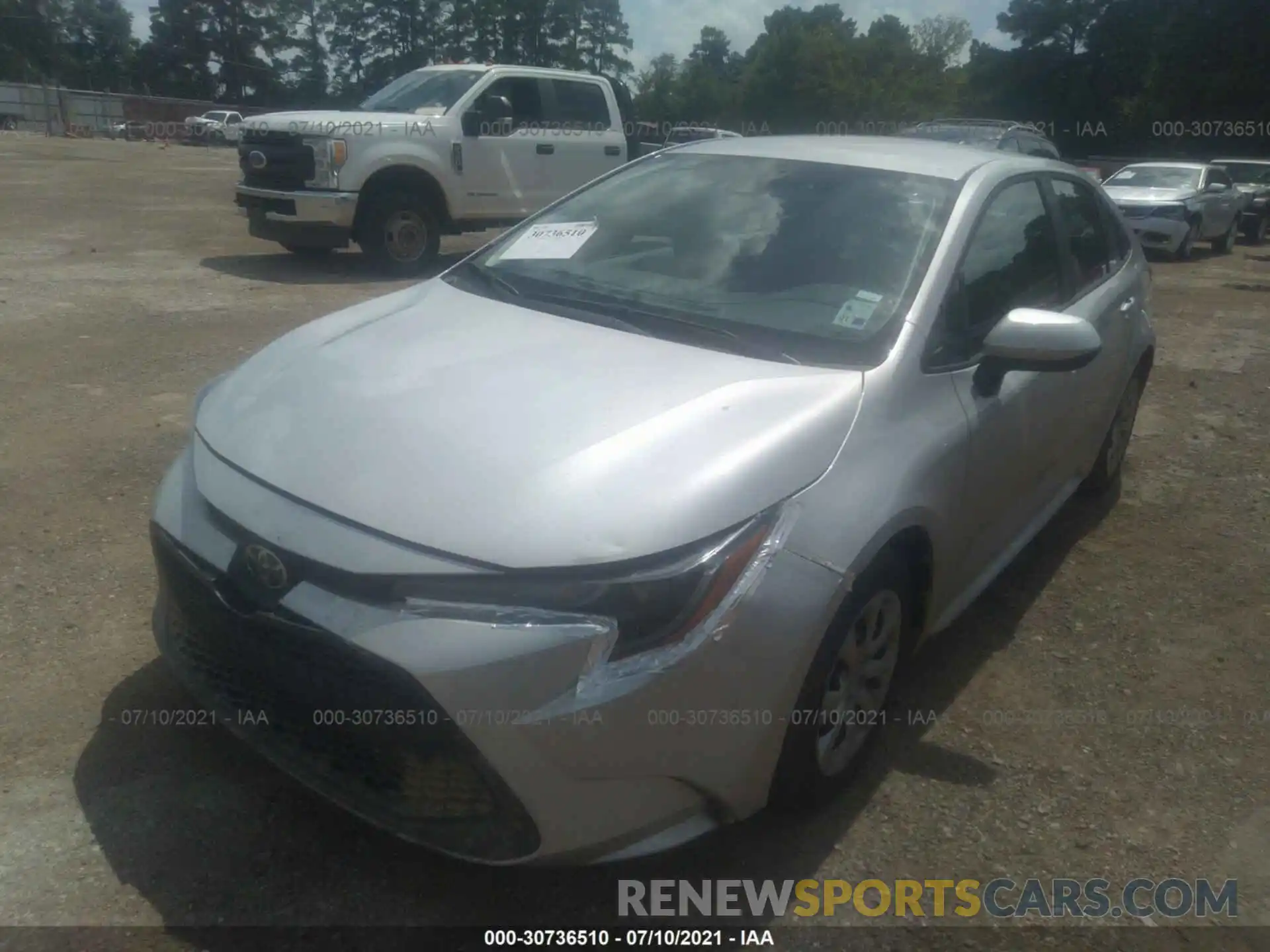 2 Photograph of a damaged car 5YFEPMAE3MP214754 TOYOTA COROLLA 2021