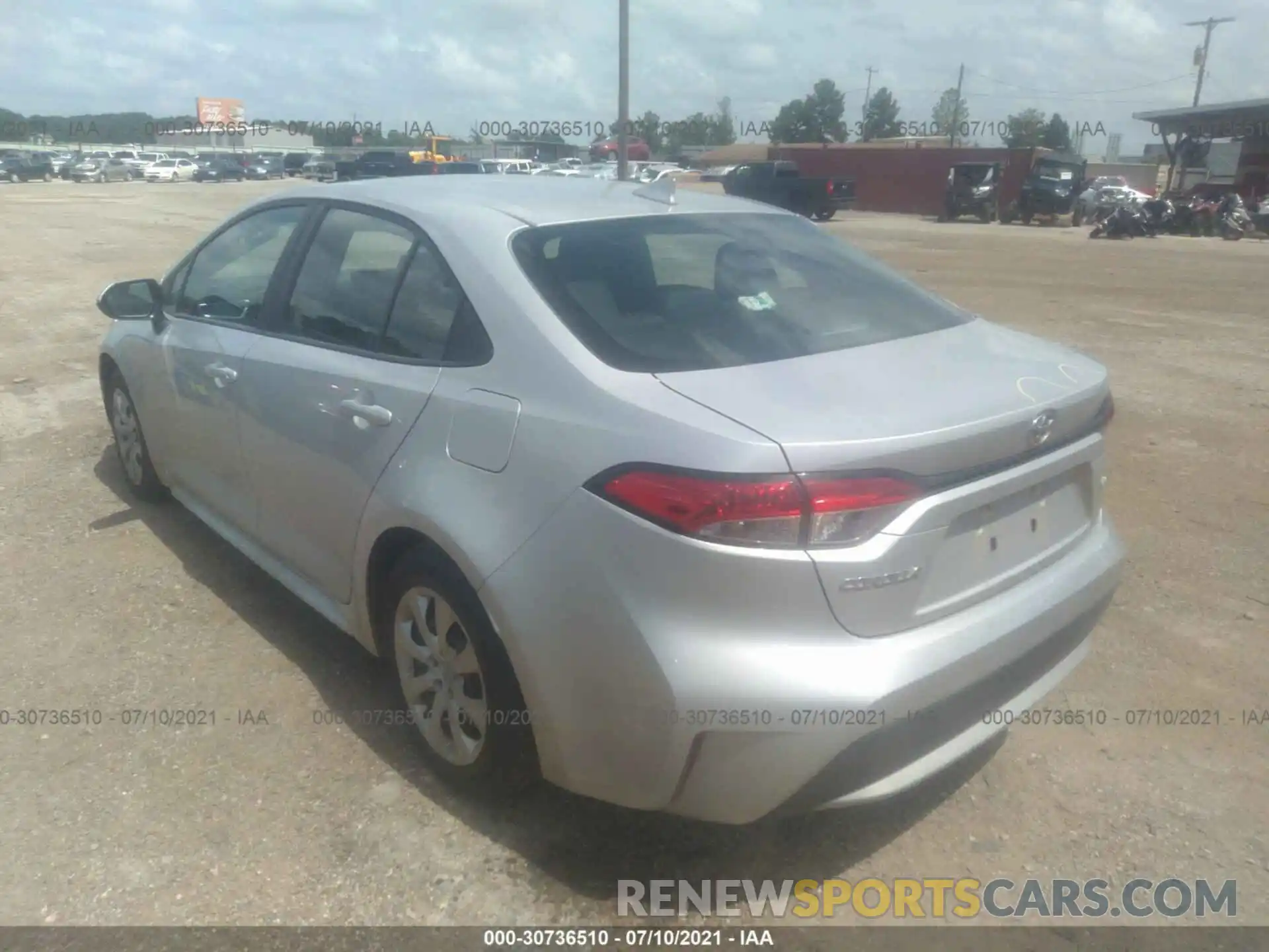 3 Photograph of a damaged car 5YFEPMAE3MP214754 TOYOTA COROLLA 2021