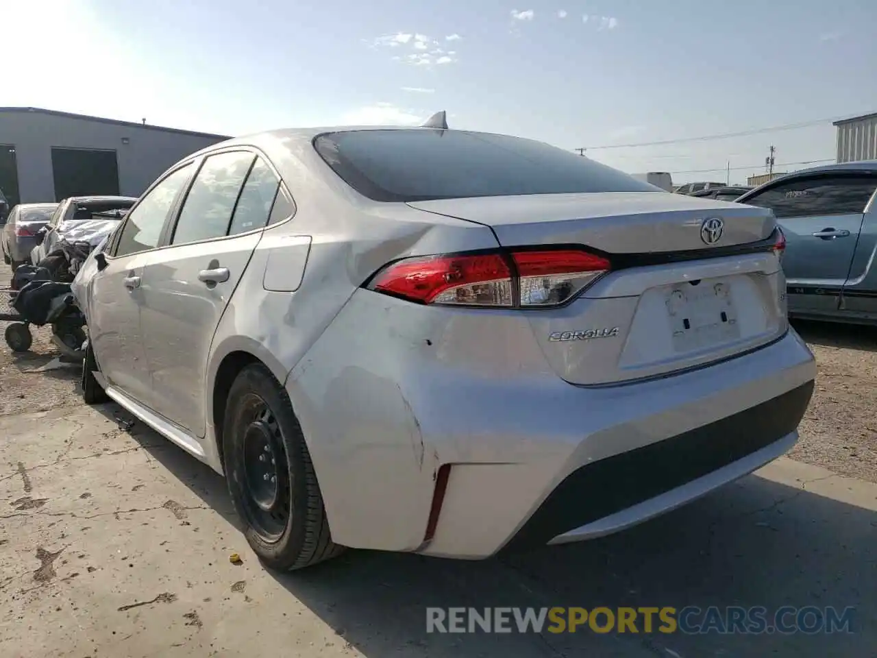 3 Photograph of a damaged car 5YFEPMAE3MP215029 TOYOTA COROLLA 2021