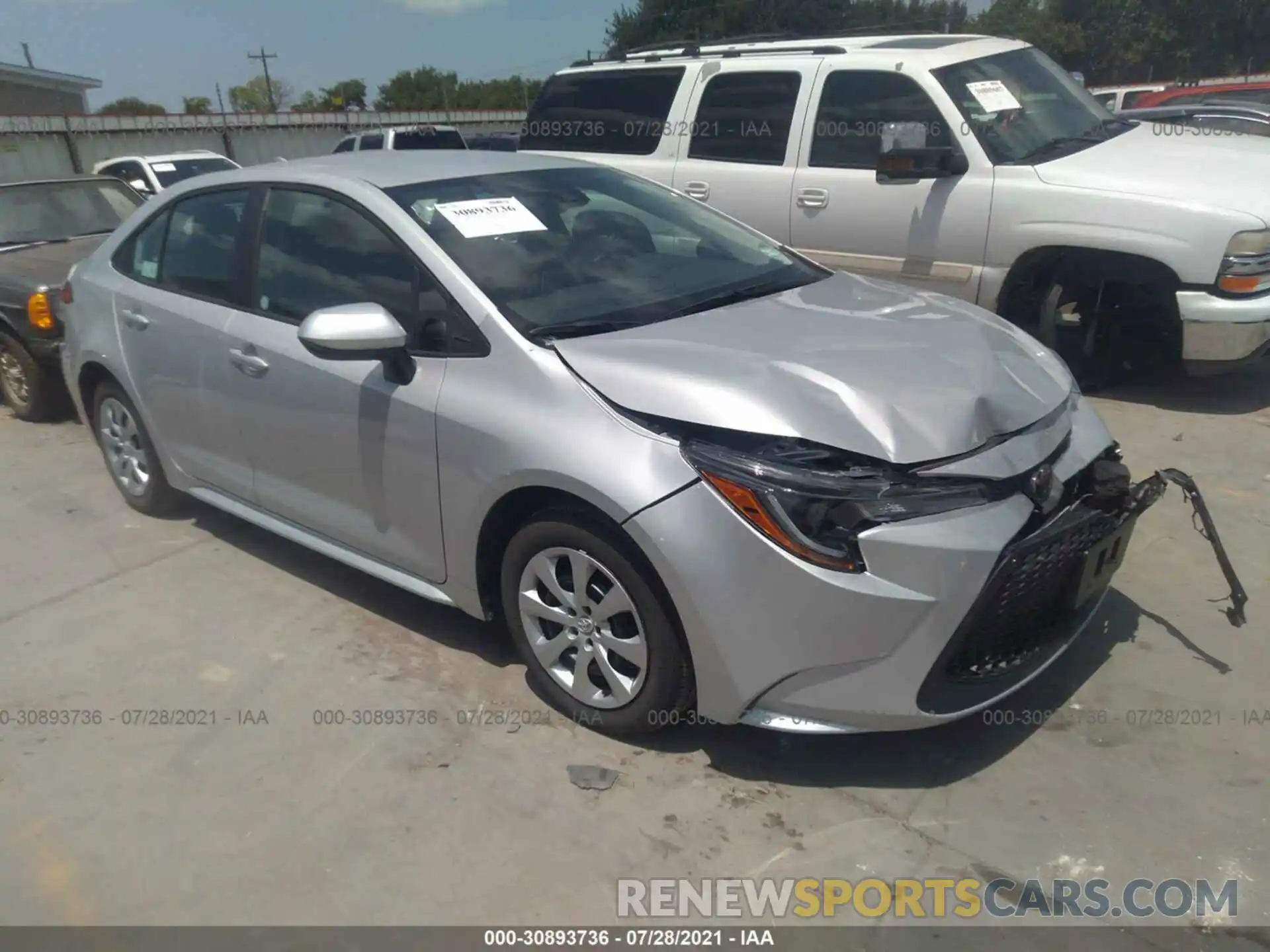 1 Photograph of a damaged car 5YFEPMAE3MP215144 TOYOTA COROLLA 2021