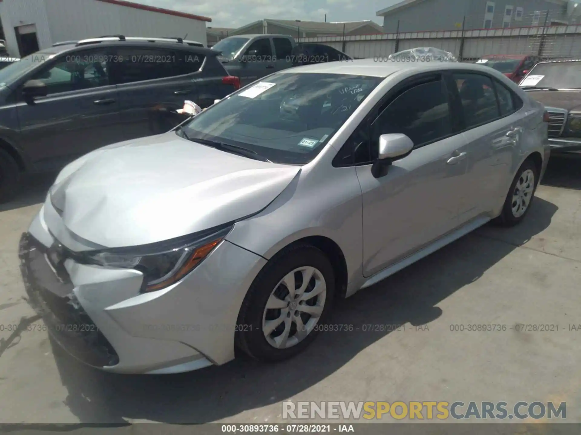 2 Photograph of a damaged car 5YFEPMAE3MP215144 TOYOTA COROLLA 2021