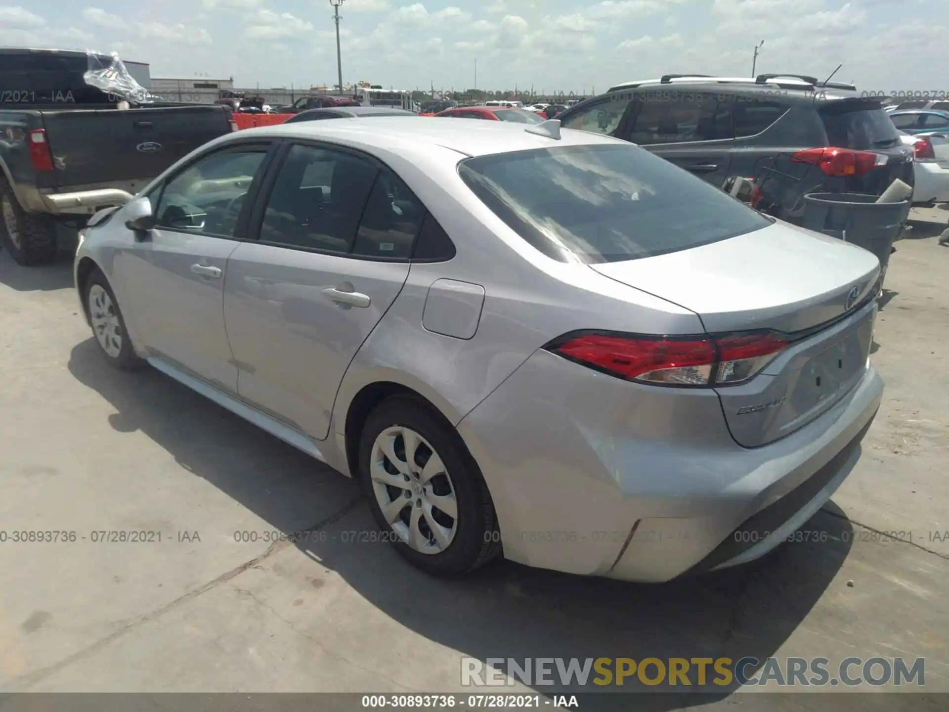 3 Photograph of a damaged car 5YFEPMAE3MP215144 TOYOTA COROLLA 2021