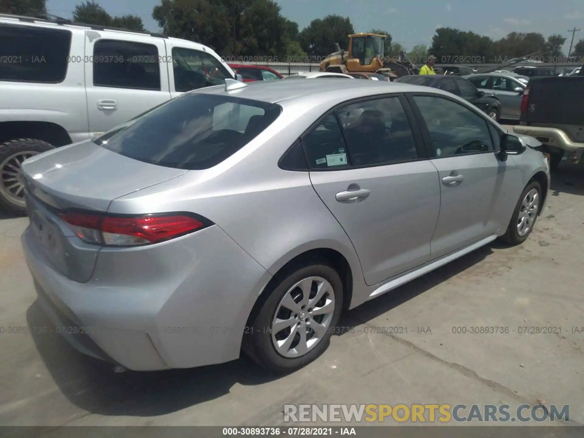 4 Photograph of a damaged car 5YFEPMAE3MP215144 TOYOTA COROLLA 2021