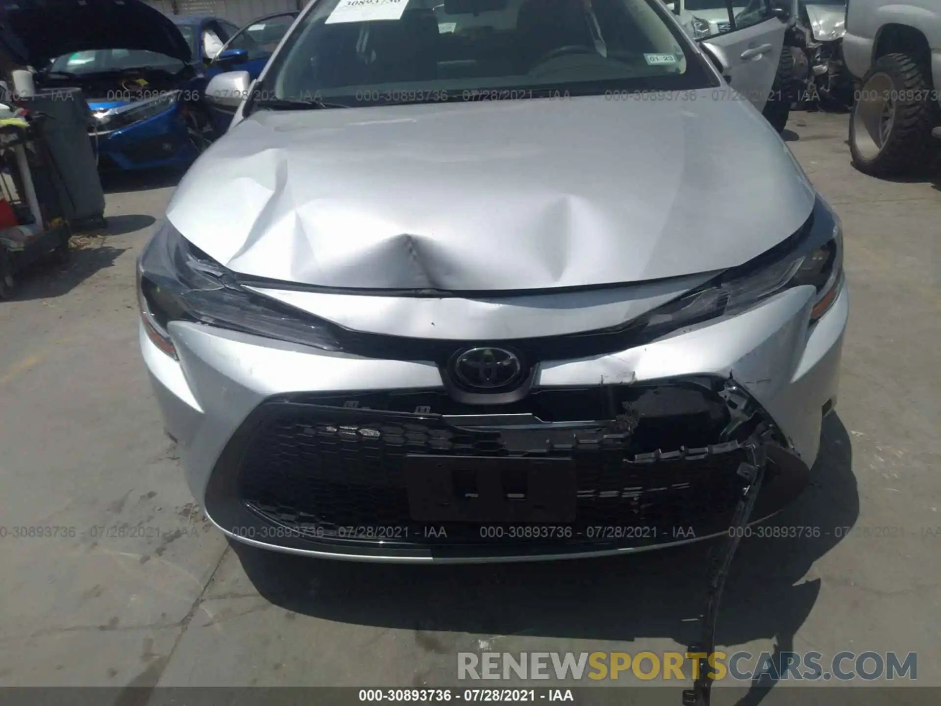 6 Photograph of a damaged car 5YFEPMAE3MP215144 TOYOTA COROLLA 2021