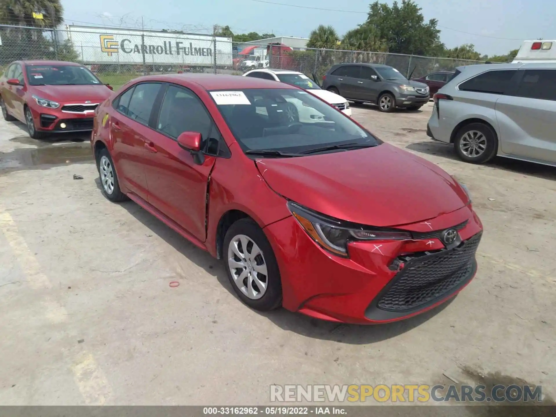 1 Photograph of a damaged car 5YFEPMAE3MP216259 TOYOTA COROLLA 2021