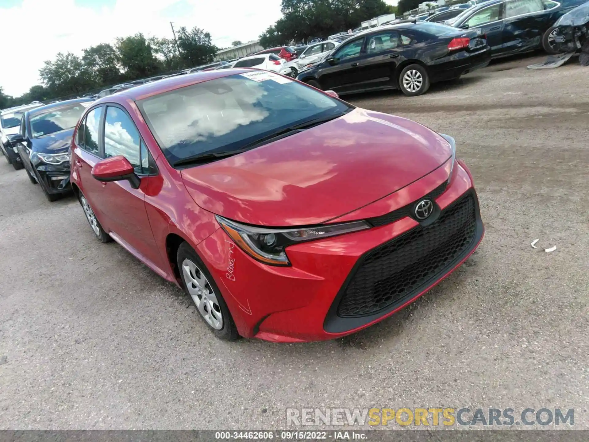 1 Photograph of a damaged car 5YFEPMAE3MP216908 TOYOTA COROLLA 2021