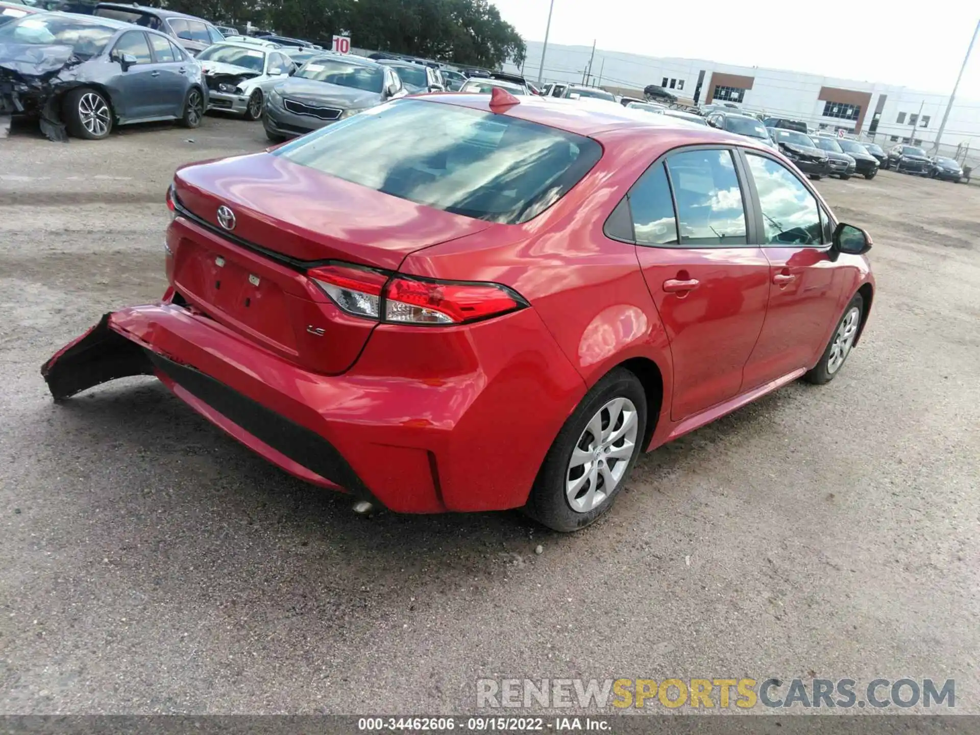 4 Photograph of a damaged car 5YFEPMAE3MP216908 TOYOTA COROLLA 2021