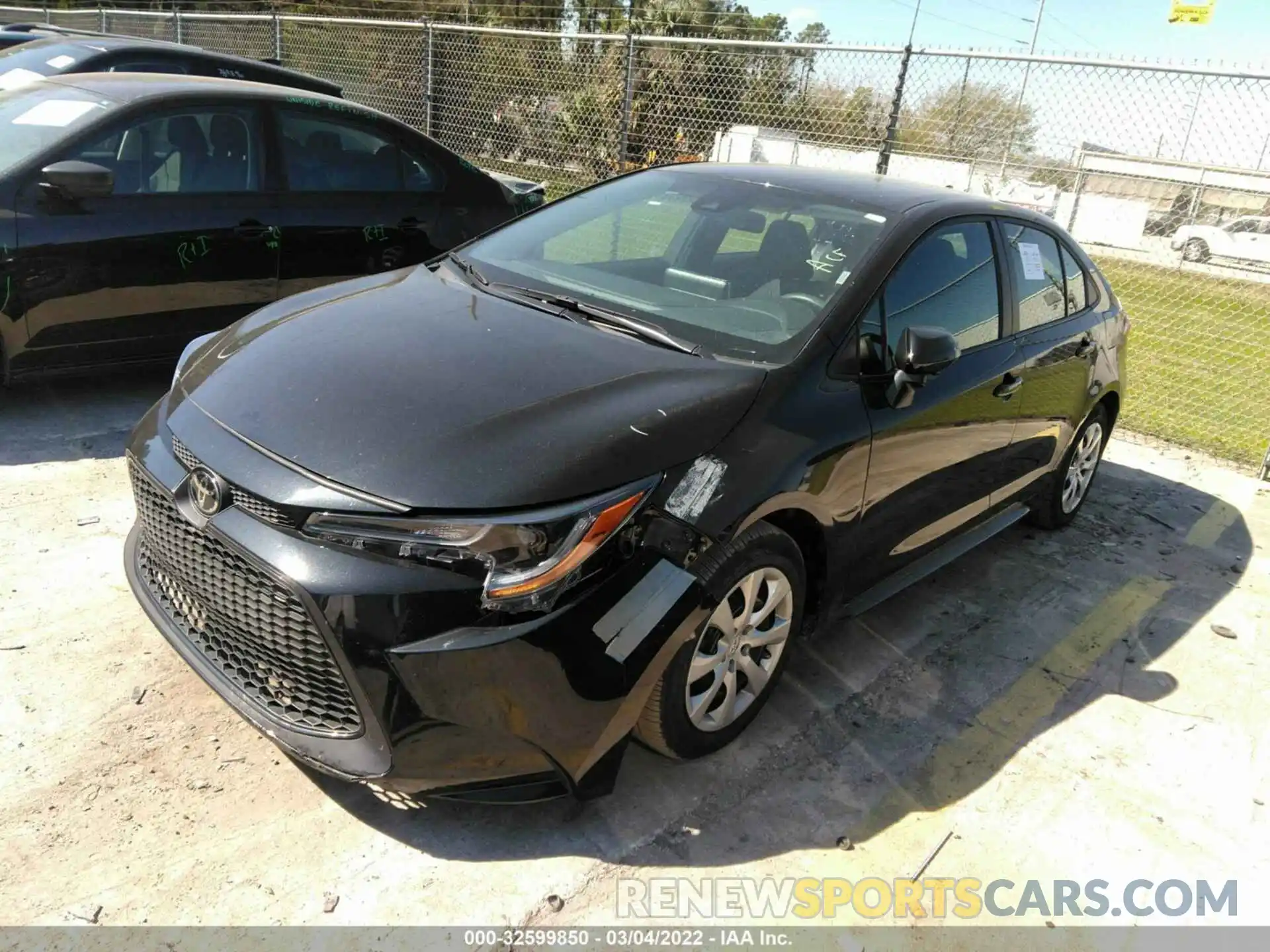 2 Photograph of a damaged car 5YFEPMAE3MP217735 TOYOTA COROLLA 2021