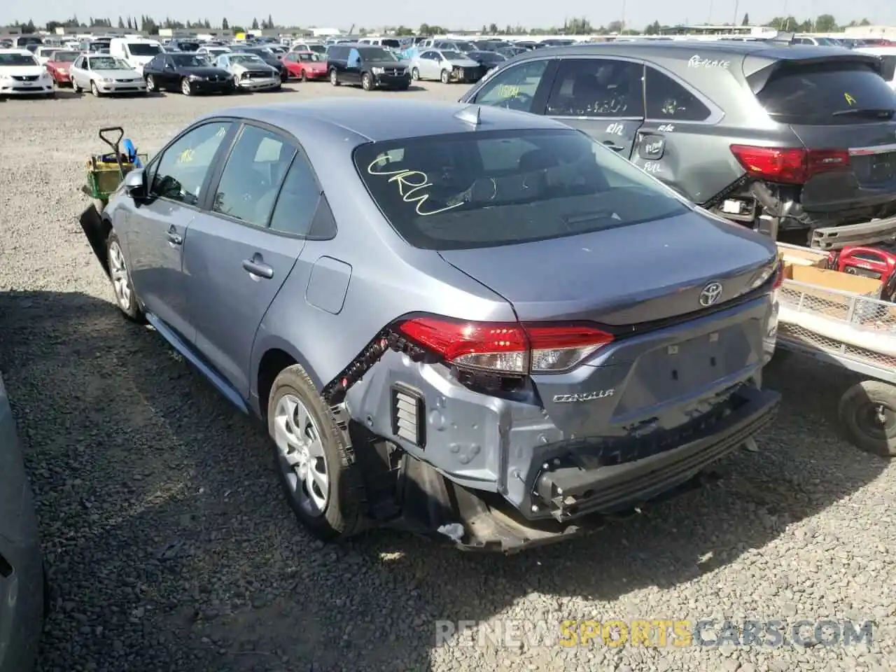 3 Photograph of a damaged car 5YFEPMAE3MP218917 TOYOTA COROLLA 2021