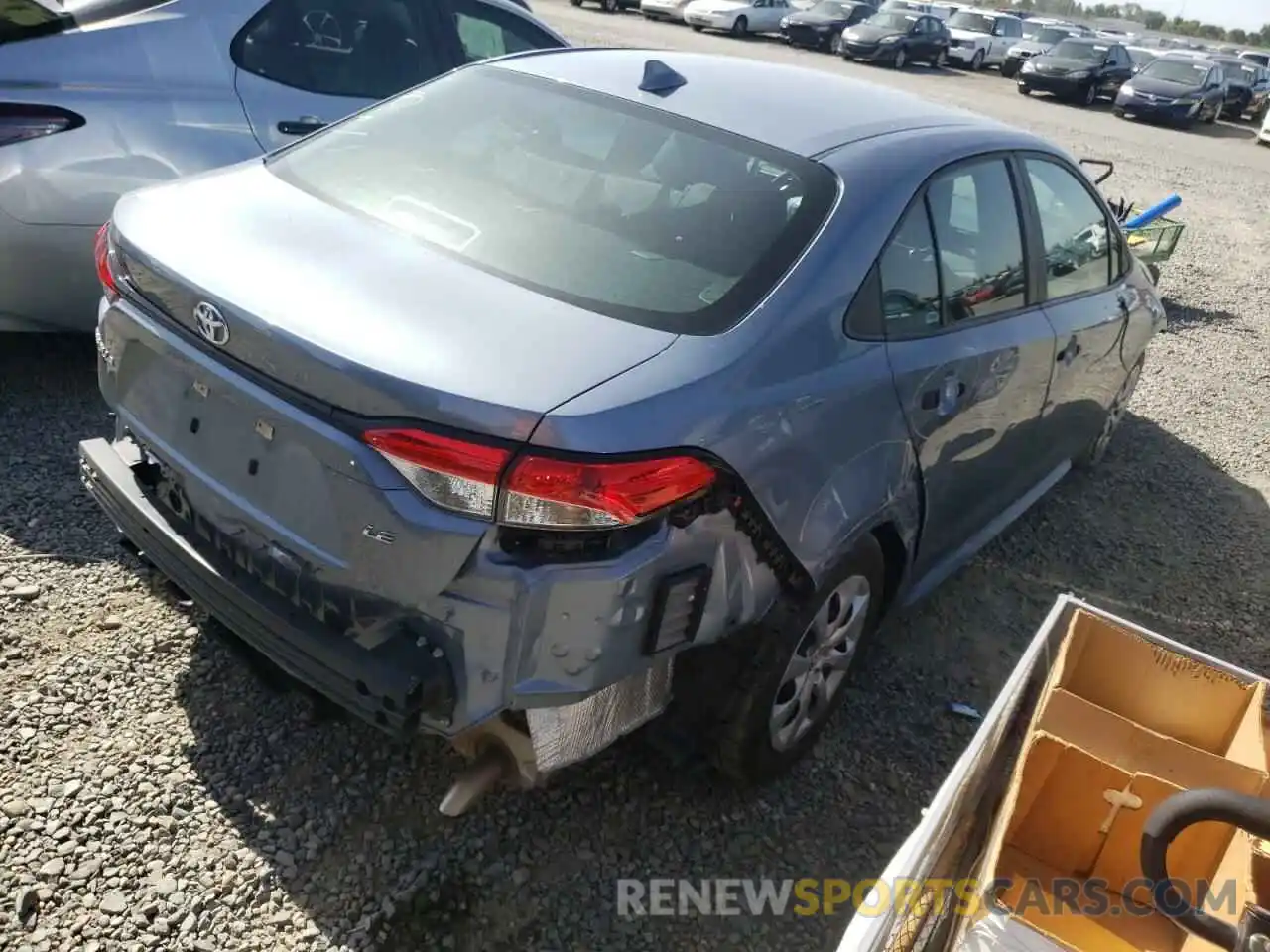 4 Photograph of a damaged car 5YFEPMAE3MP218917 TOYOTA COROLLA 2021