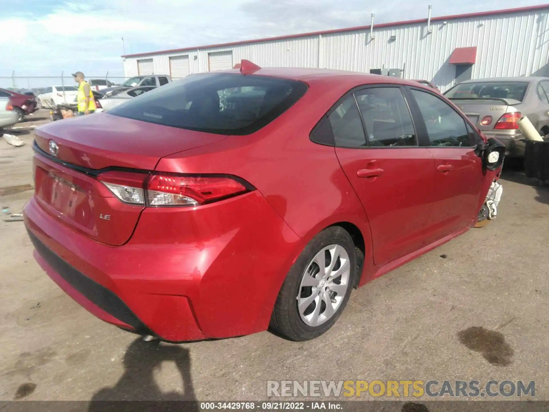 4 Photograph of a damaged car 5YFEPMAE3MP218920 TOYOTA COROLLA 2021