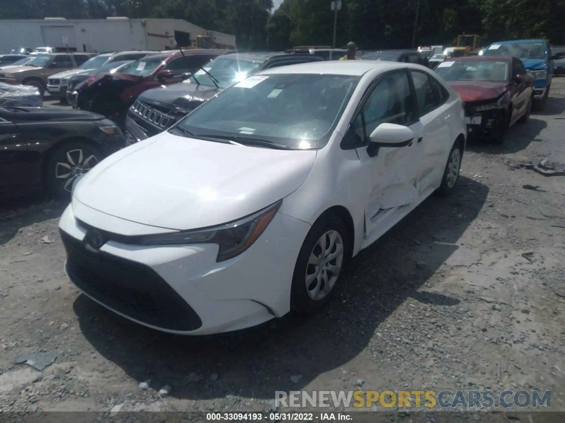 2 Photograph of a damaged car 5YFEPMAE3MP219288 TOYOTA COROLLA 2021