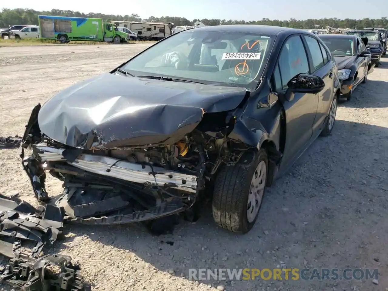 2 Photograph of a damaged car 5YFEPMAE3MP219694 TOYOTA COROLLA 2021