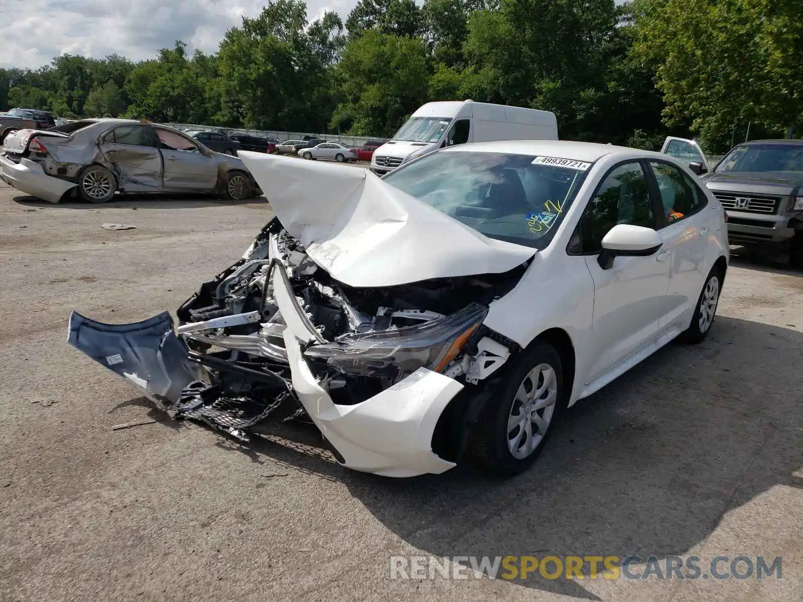 2 Photograph of a damaged car 5YFEPMAE3MP221106 TOYOTA COROLLA 2021