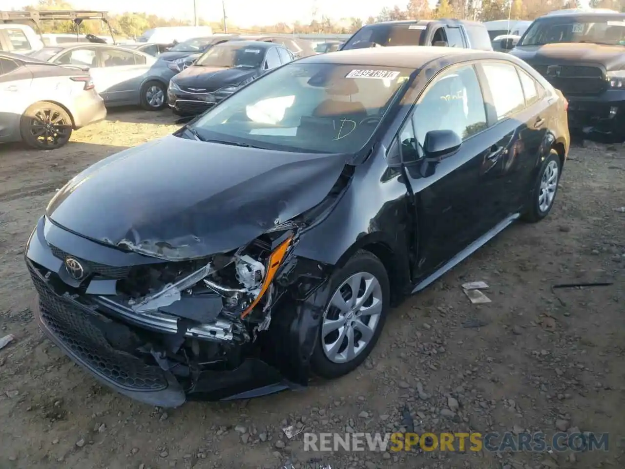 2 Photograph of a damaged car 5YFEPMAE3MP221364 TOYOTA COROLLA 2021