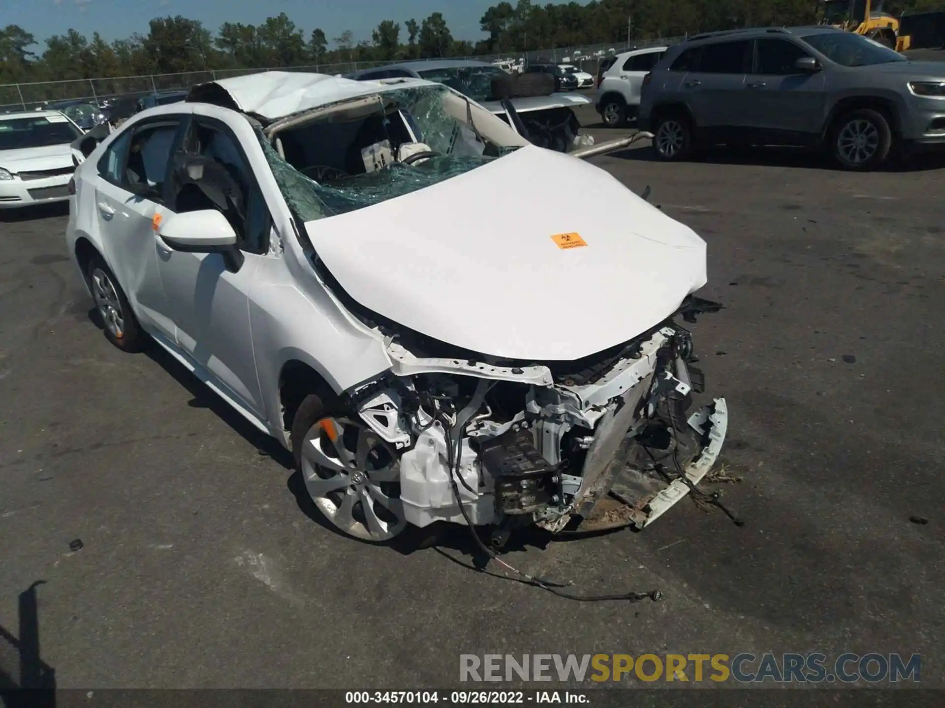 1 Photograph of a damaged car 5YFEPMAE3MP221400 TOYOTA COROLLA 2021