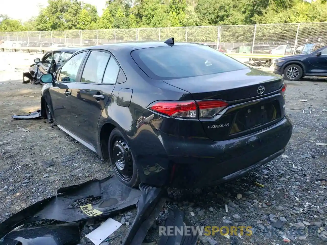 3 Photograph of a damaged car 5YFEPMAE3MP221493 TOYOTA COROLLA 2021