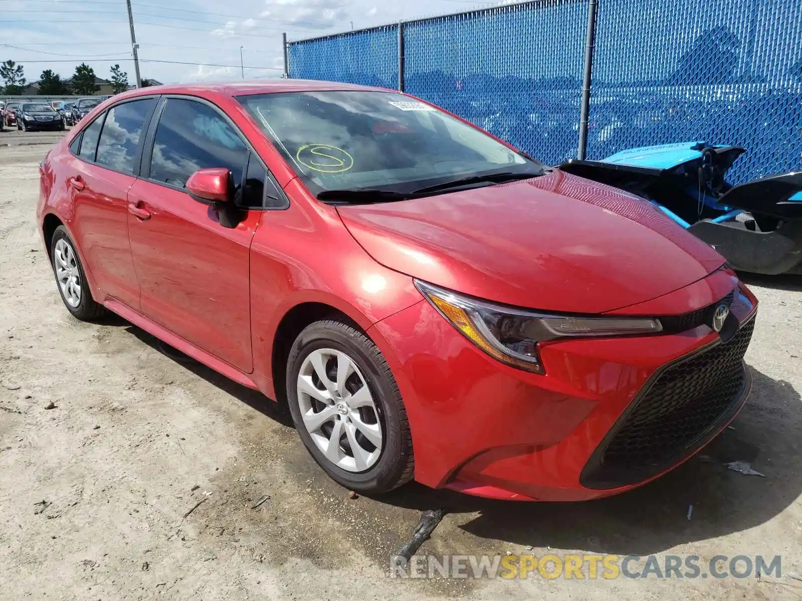 1 Photograph of a damaged car 5YFEPMAE3MP224779 TOYOTA COROLLA 2021