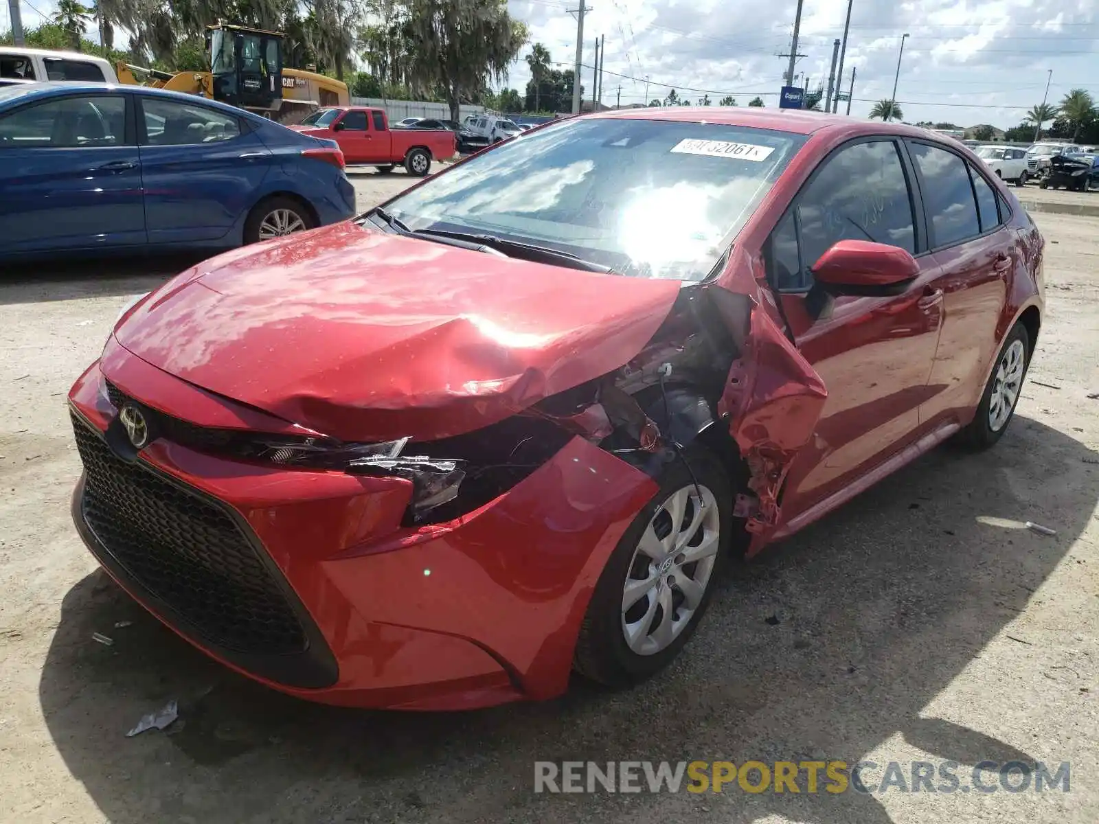 2 Photograph of a damaged car 5YFEPMAE3MP224779 TOYOTA COROLLA 2021