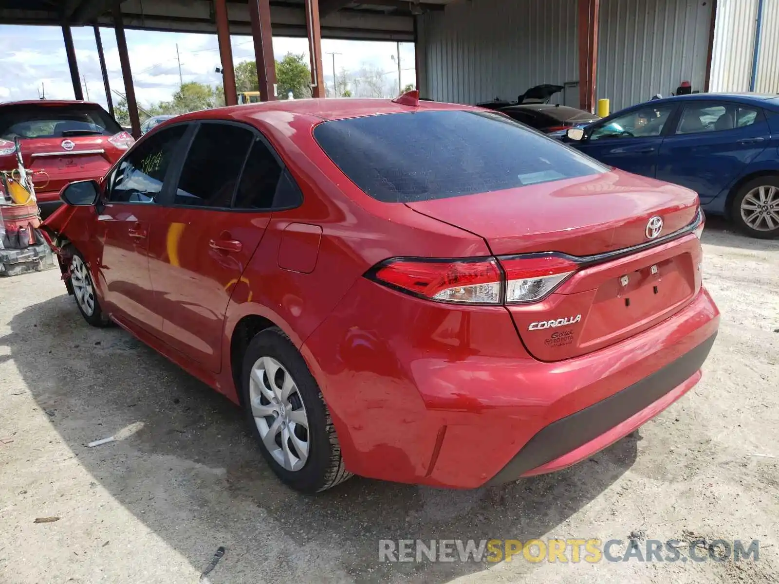 3 Photograph of a damaged car 5YFEPMAE3MP224779 TOYOTA COROLLA 2021