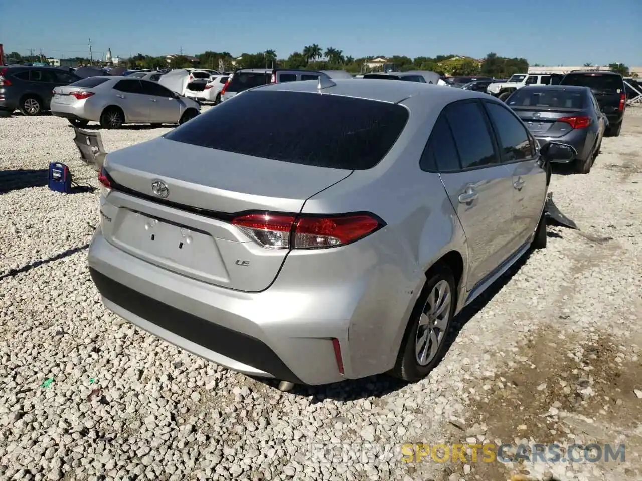 4 Photograph of a damaged car 5YFEPMAE3MP224992 TOYOTA COROLLA 2021