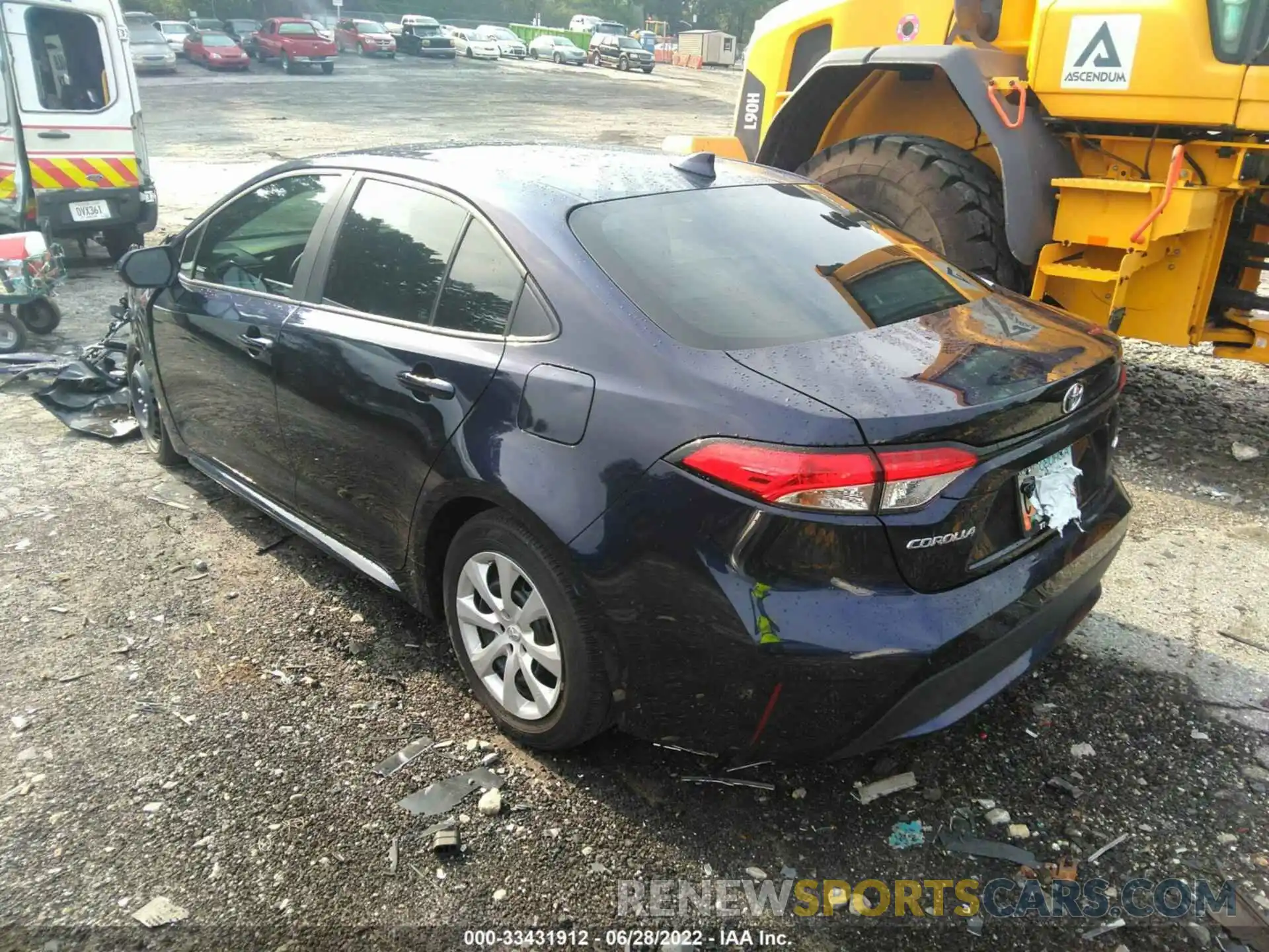 3 Photograph of a damaged car 5YFEPMAE3MP226015 TOYOTA COROLLA 2021