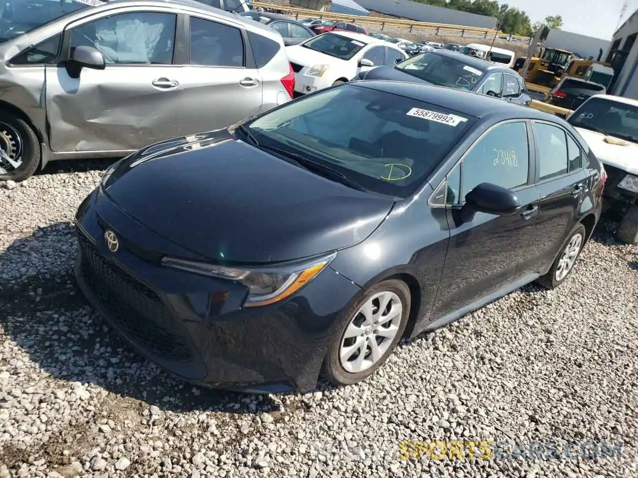 2 Photograph of a damaged car 5YFEPMAE3MP226063 TOYOTA COROLLA 2021