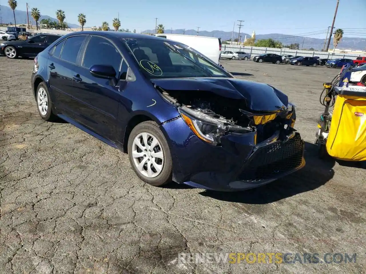 1 Photograph of a damaged car 5YFEPMAE3MP228329 TOYOTA COROLLA 2021