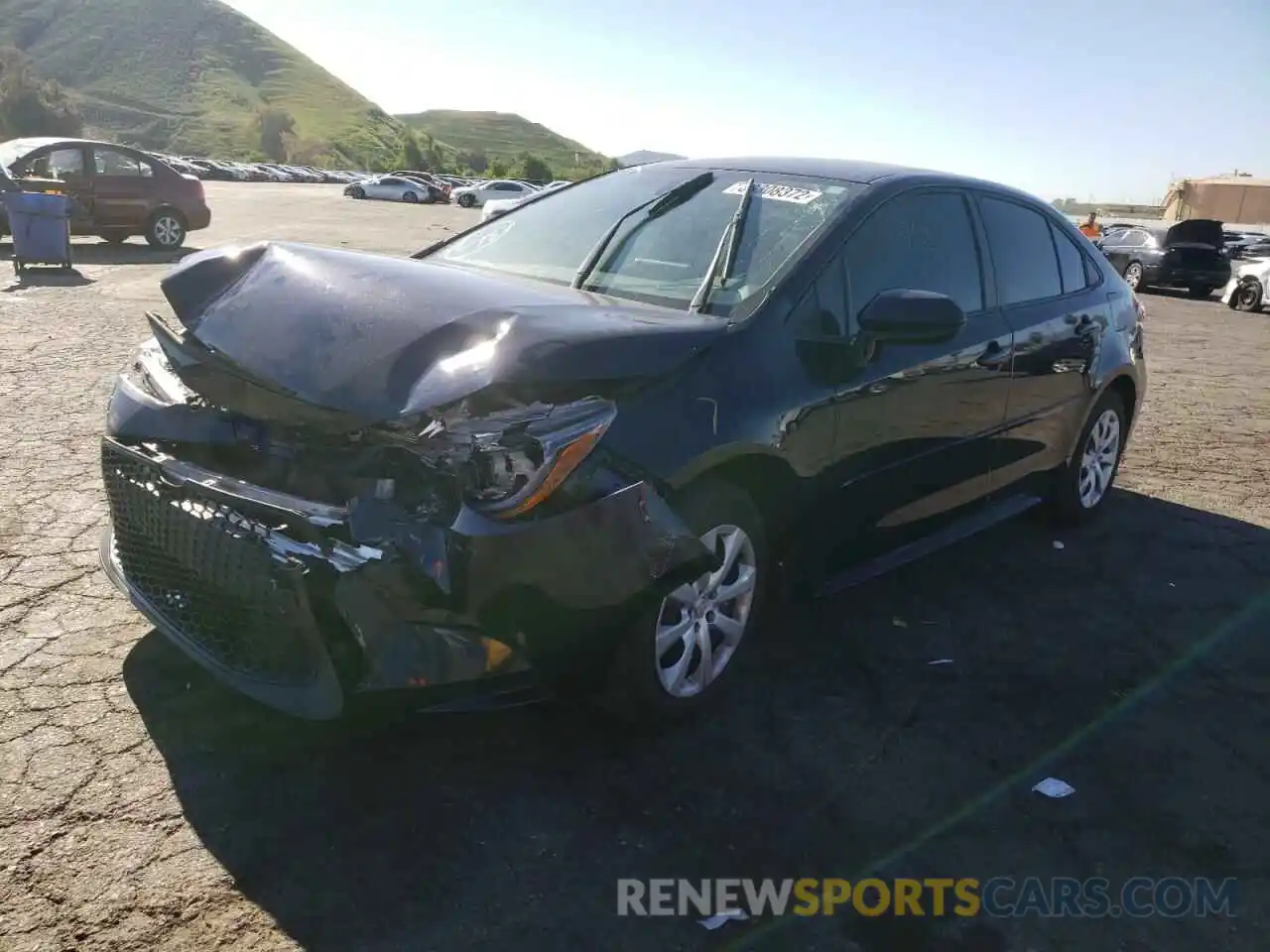 2 Photograph of a damaged car 5YFEPMAE3MP228329 TOYOTA COROLLA 2021