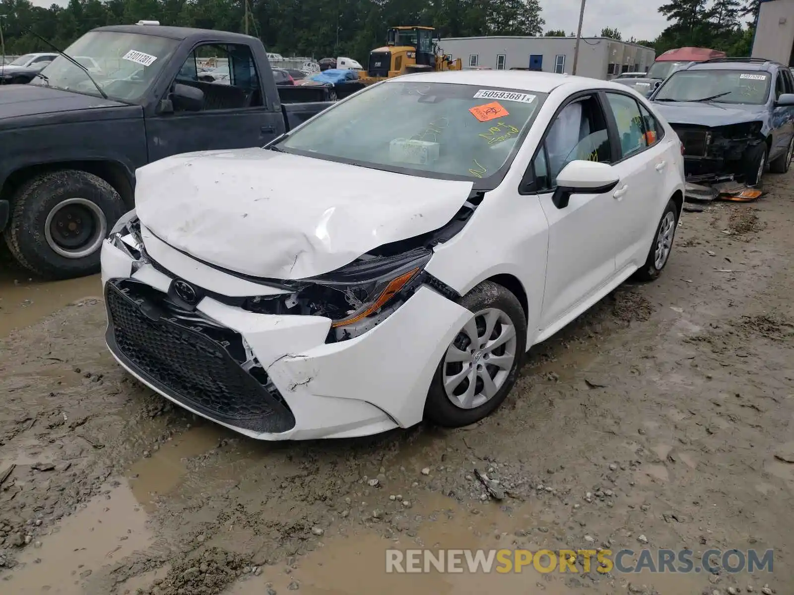 2 Photograph of a damaged car 5YFEPMAE3MP228962 TOYOTA COROLLA 2021