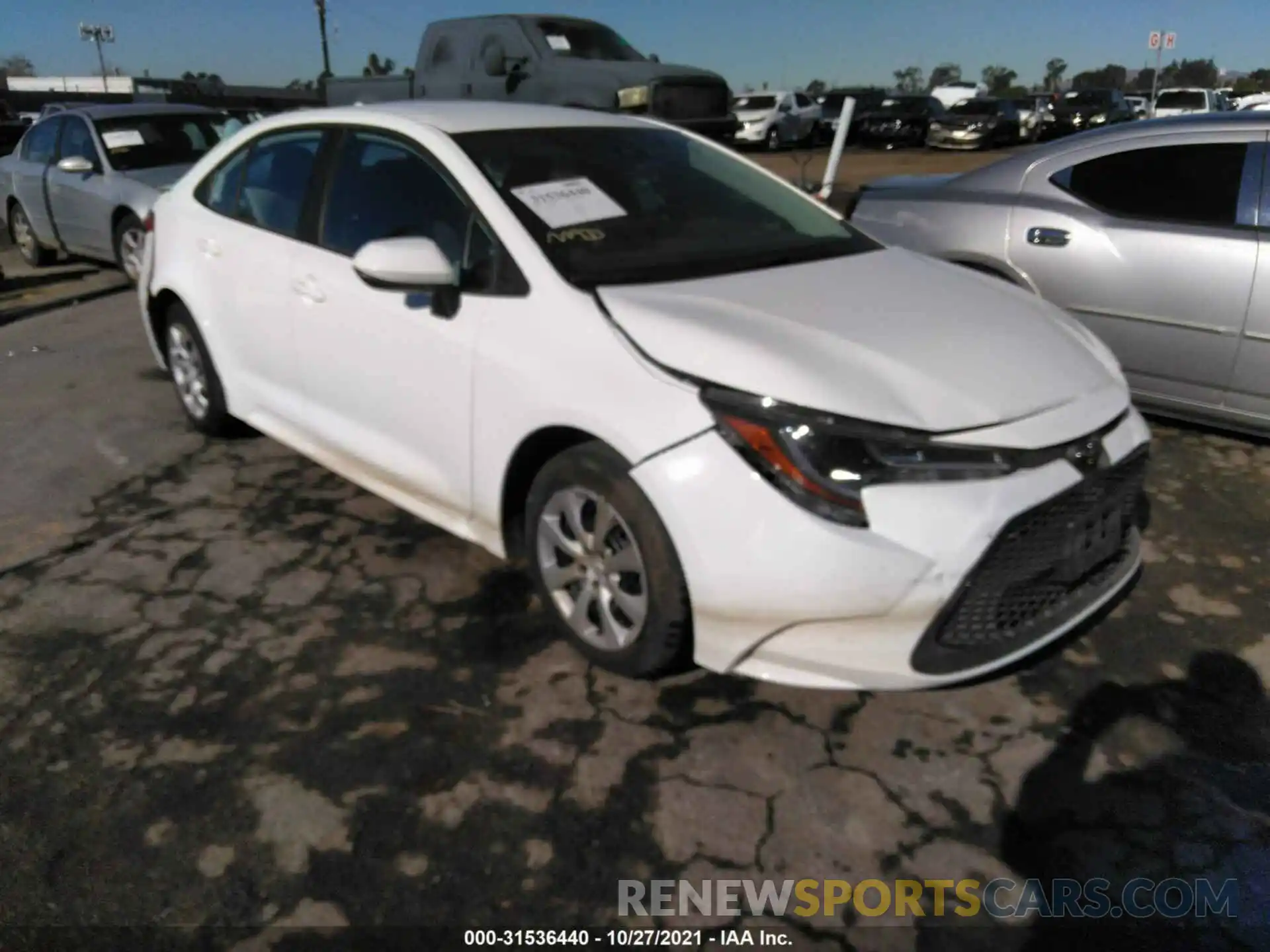 1 Photograph of a damaged car 5YFEPMAE3MP229819 TOYOTA COROLLA 2021