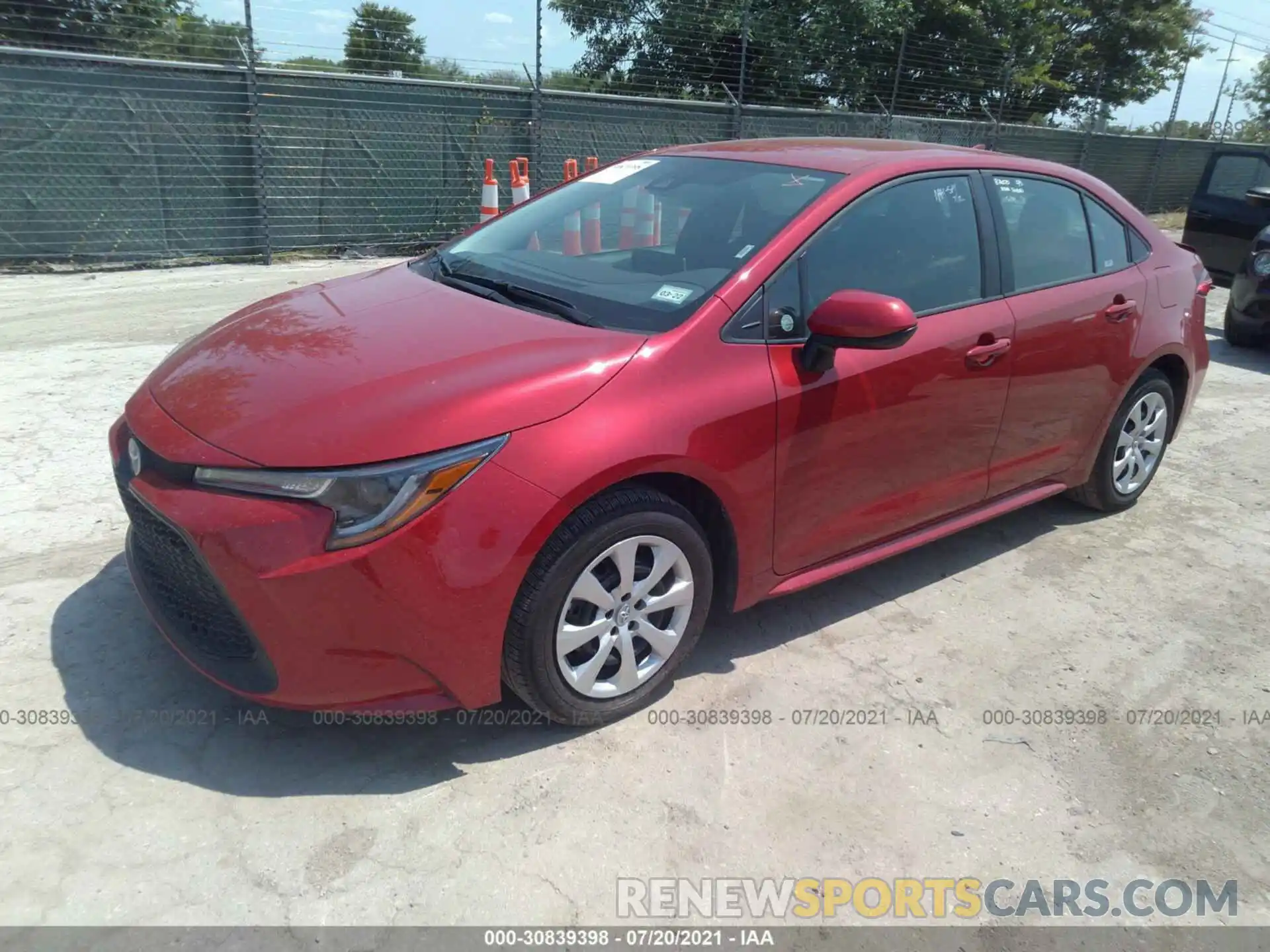 2 Photograph of a damaged car 5YFEPMAE3MP232252 TOYOTA COROLLA 2021