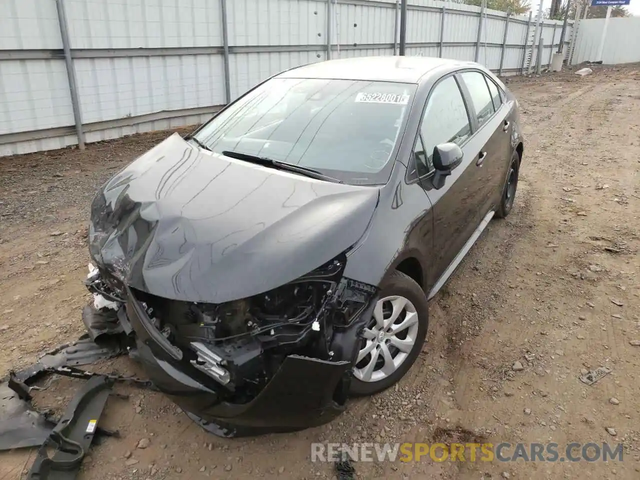 2 Photograph of a damaged car 5YFEPMAE3MP232719 TOYOTA COROLLA 2021