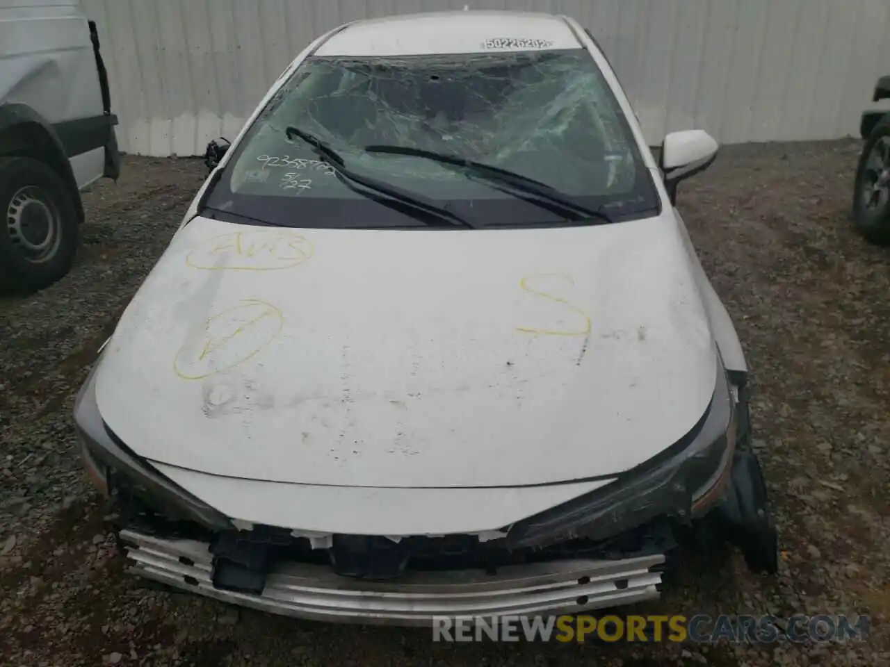 9 Photograph of a damaged car 5YFEPMAE3MP232848 TOYOTA COROLLA 2021