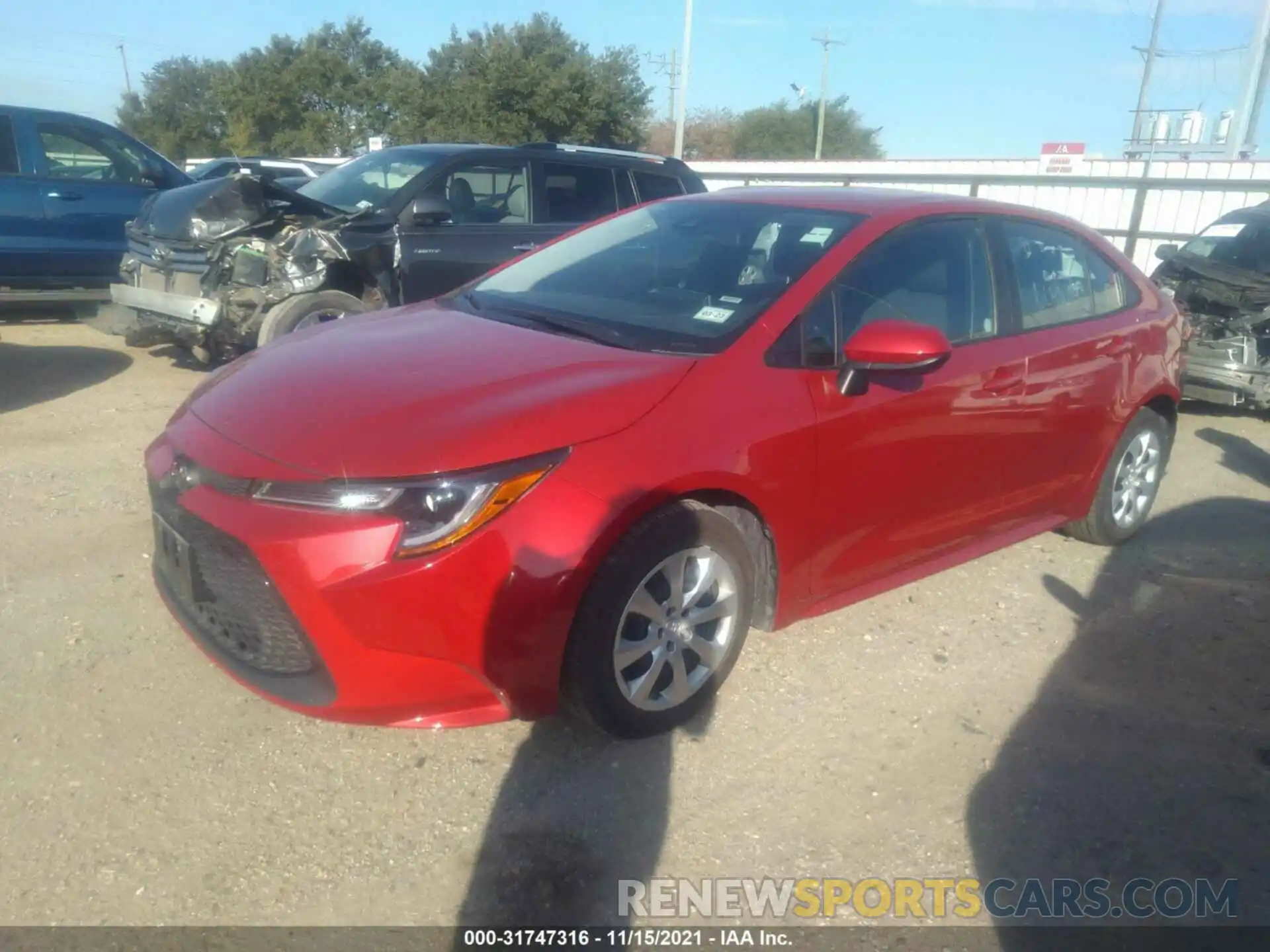 2 Photograph of a damaged car 5YFEPMAE3MP233451 TOYOTA COROLLA 2021