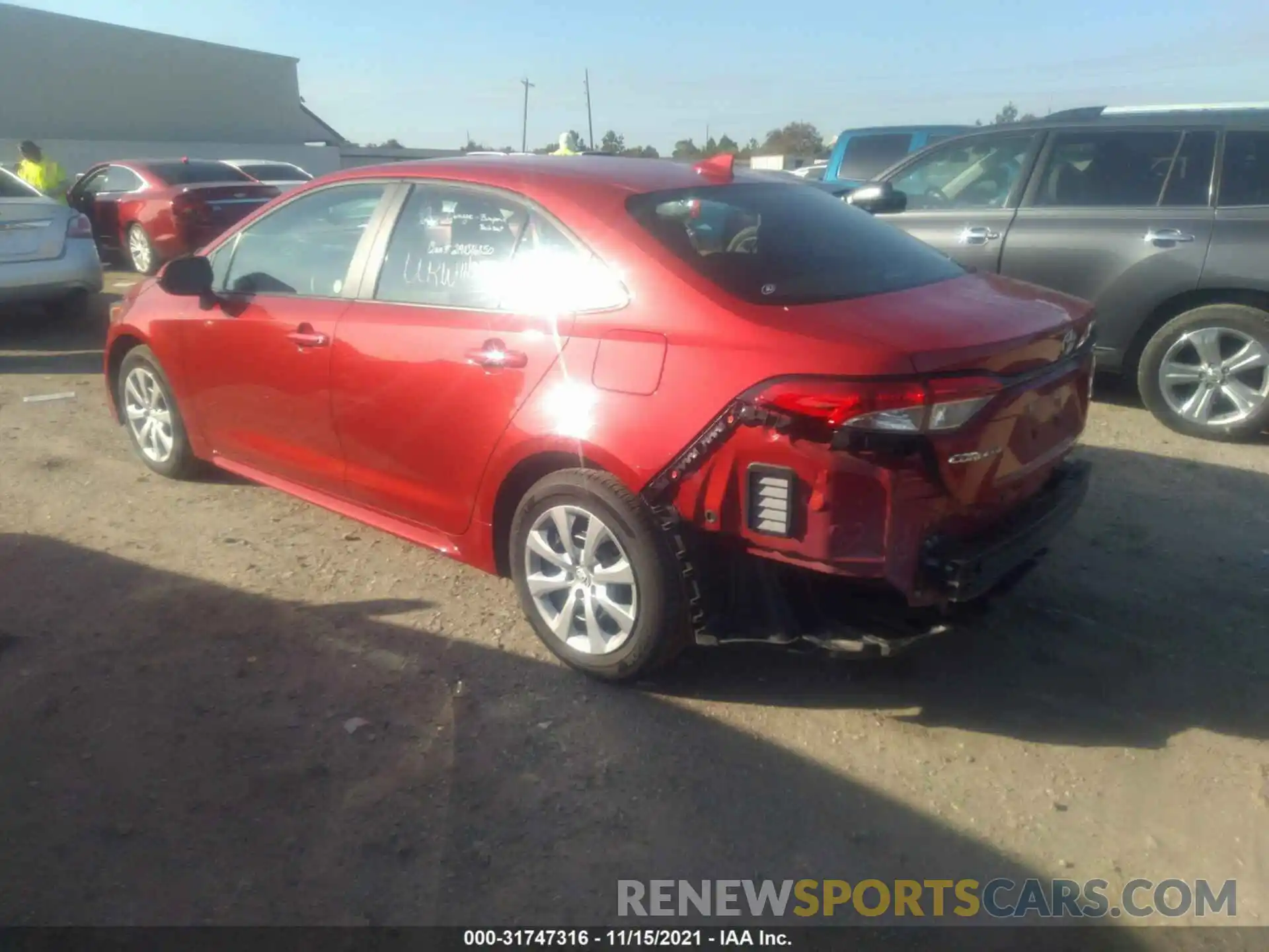 3 Photograph of a damaged car 5YFEPMAE3MP233451 TOYOTA COROLLA 2021