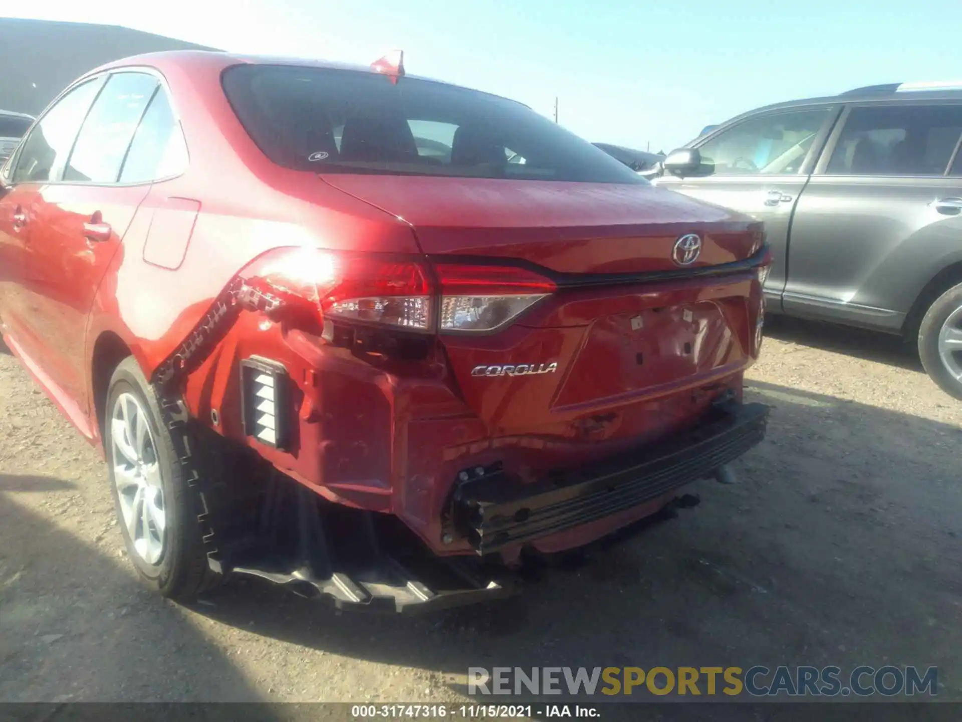 6 Photograph of a damaged car 5YFEPMAE3MP233451 TOYOTA COROLLA 2021