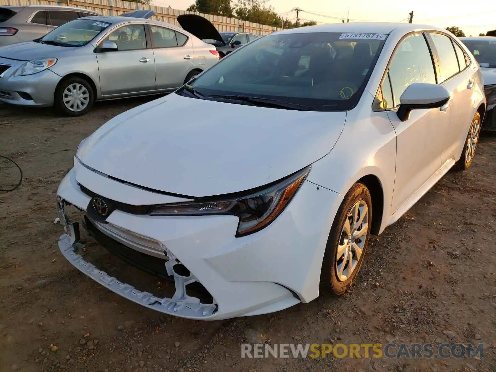 2 Photograph of a damaged car 5YFEPMAE3MP233529 TOYOTA COROLLA 2021