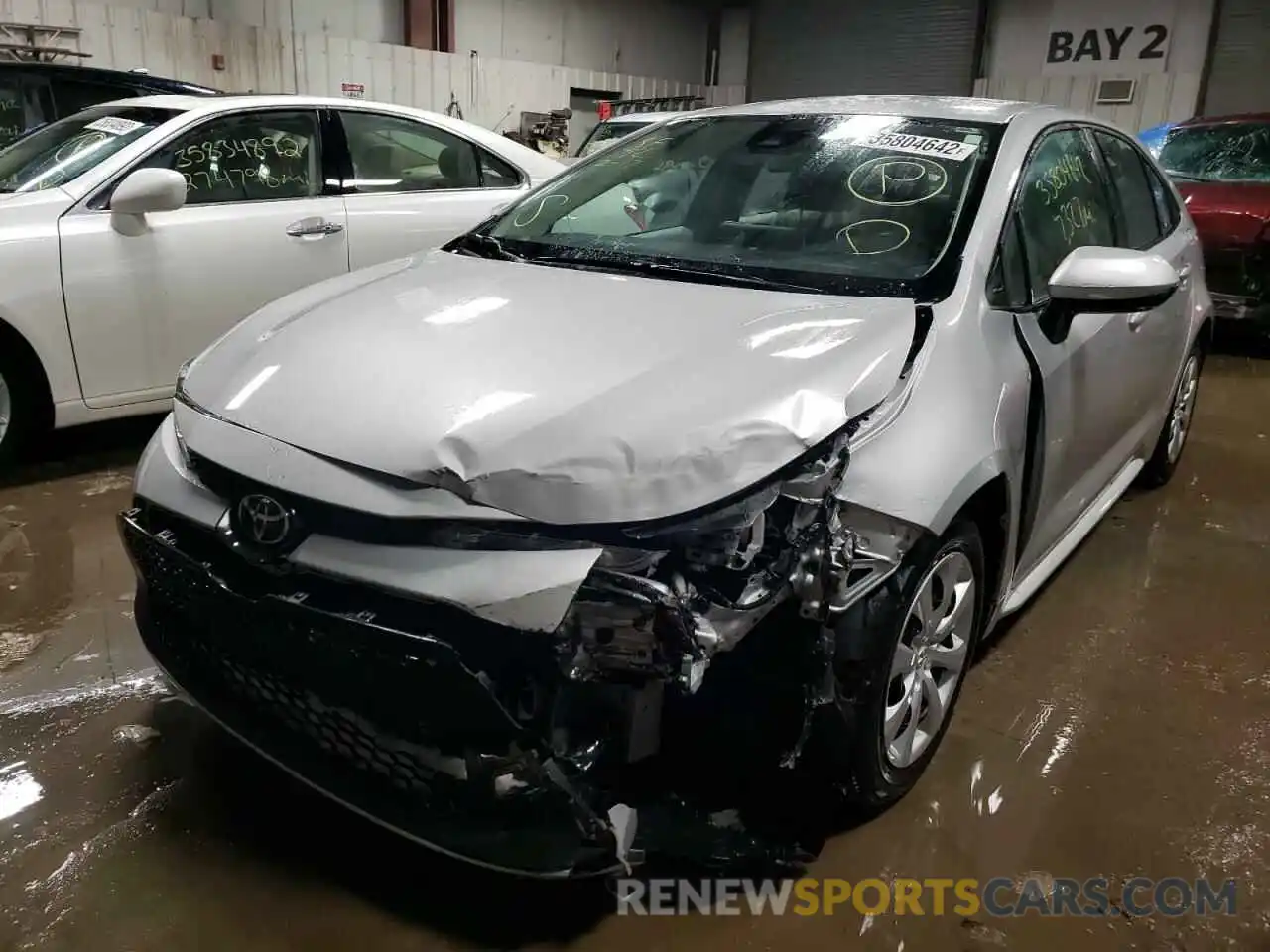 2 Photograph of a damaged car 5YFEPMAE3MP234518 TOYOTA COROLLA 2021