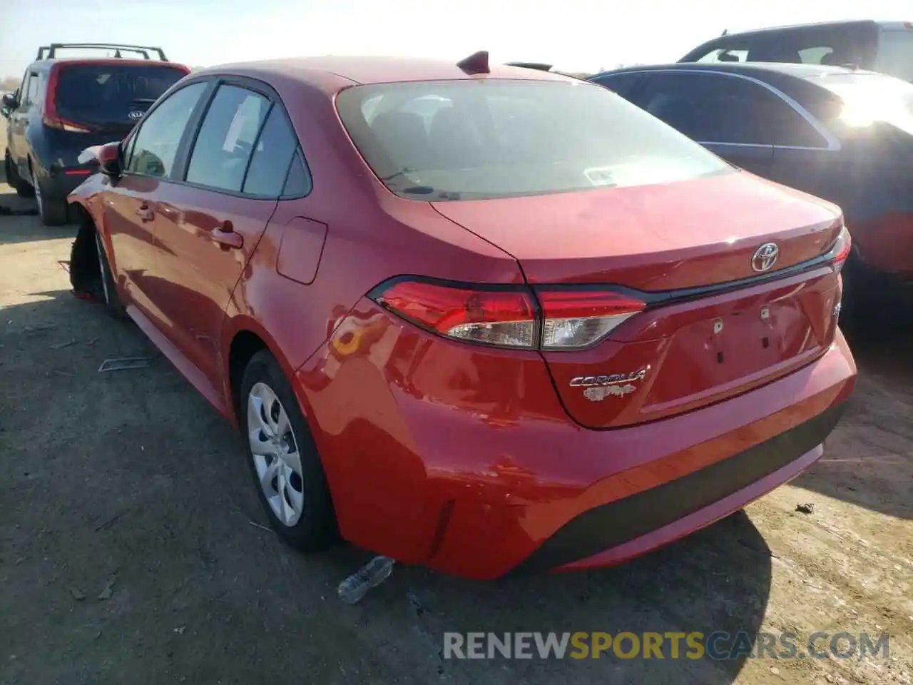 2 Photograph of a damaged car 5YFEPMAE3MP234700 TOYOTA COROLLA 2021