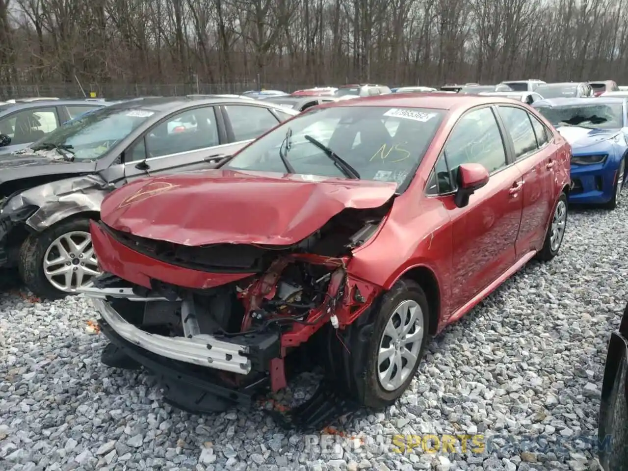 2 Photograph of a damaged car 5YFEPMAE3MP234759 TOYOTA COROLLA 2021