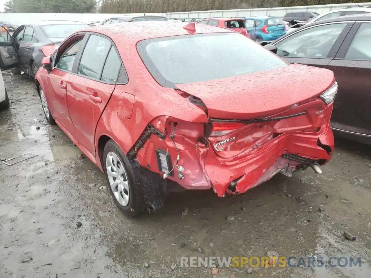 3 Photograph of a damaged car 5YFEPMAE3MP234759 TOYOTA COROLLA 2021