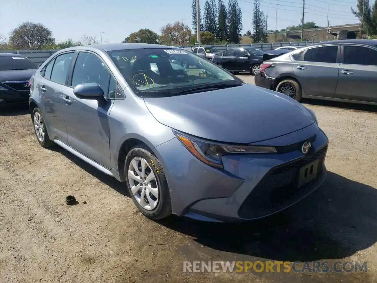 1 Photograph of a damaged car 5YFEPMAE3MP235684 TOYOTA COROLLA 2021