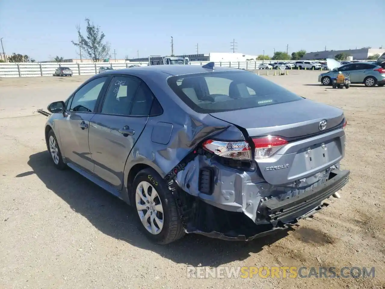 3 Photograph of a damaged car 5YFEPMAE3MP235684 TOYOTA COROLLA 2021