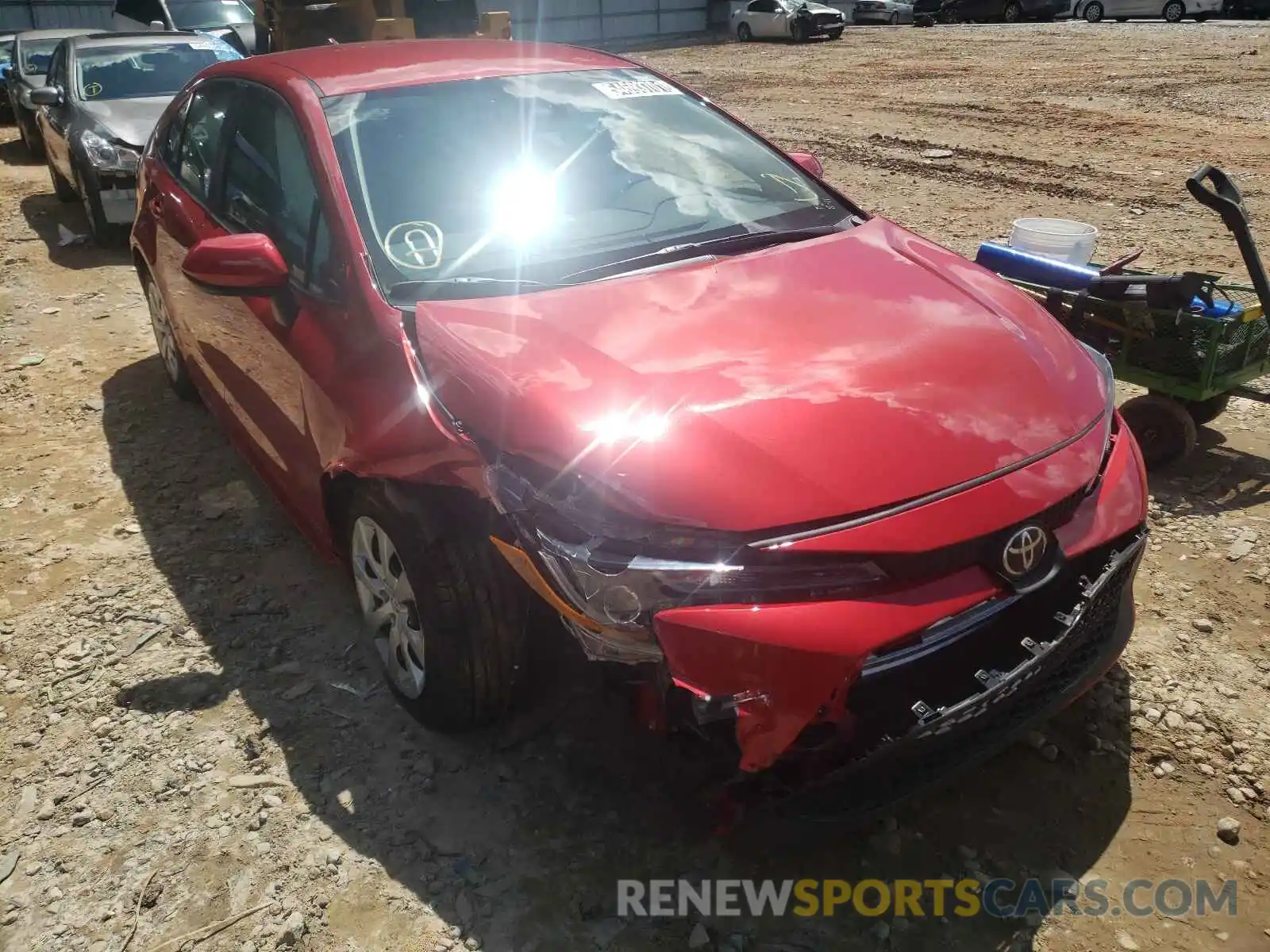 1 Photograph of a damaged car 5YFEPMAE3MP237368 TOYOTA COROLLA 2021