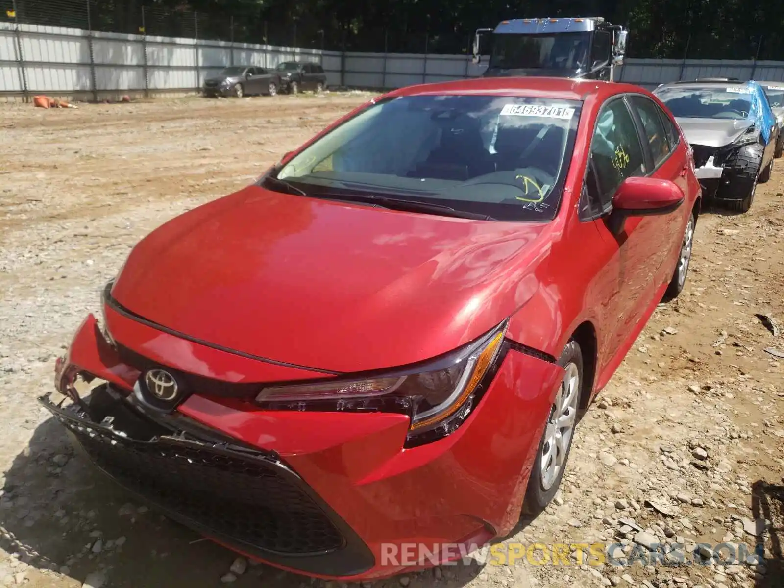 2 Photograph of a damaged car 5YFEPMAE3MP237368 TOYOTA COROLLA 2021