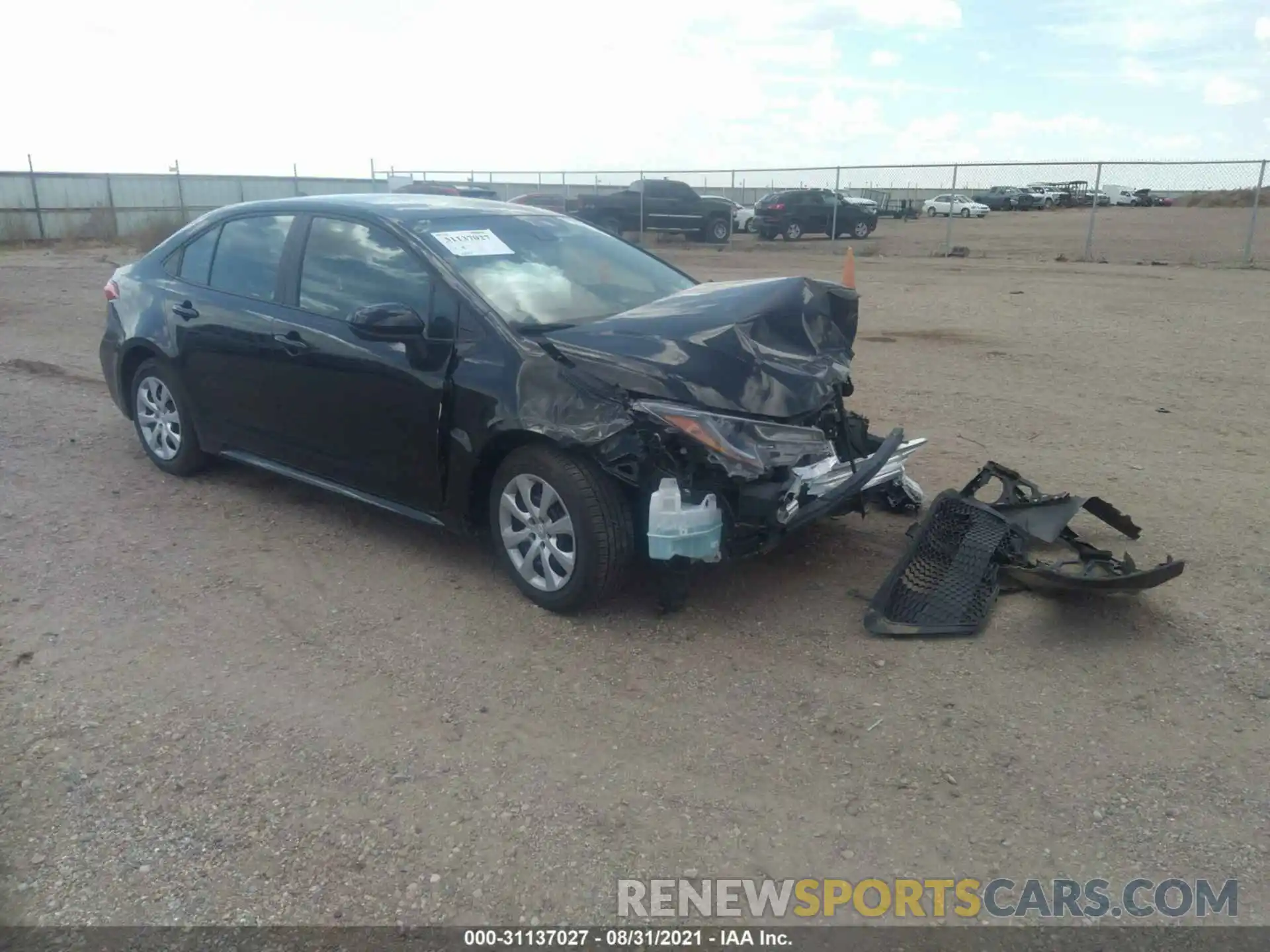 1 Photograph of a damaged car 5YFEPMAE3MP237693 TOYOTA COROLLA 2021