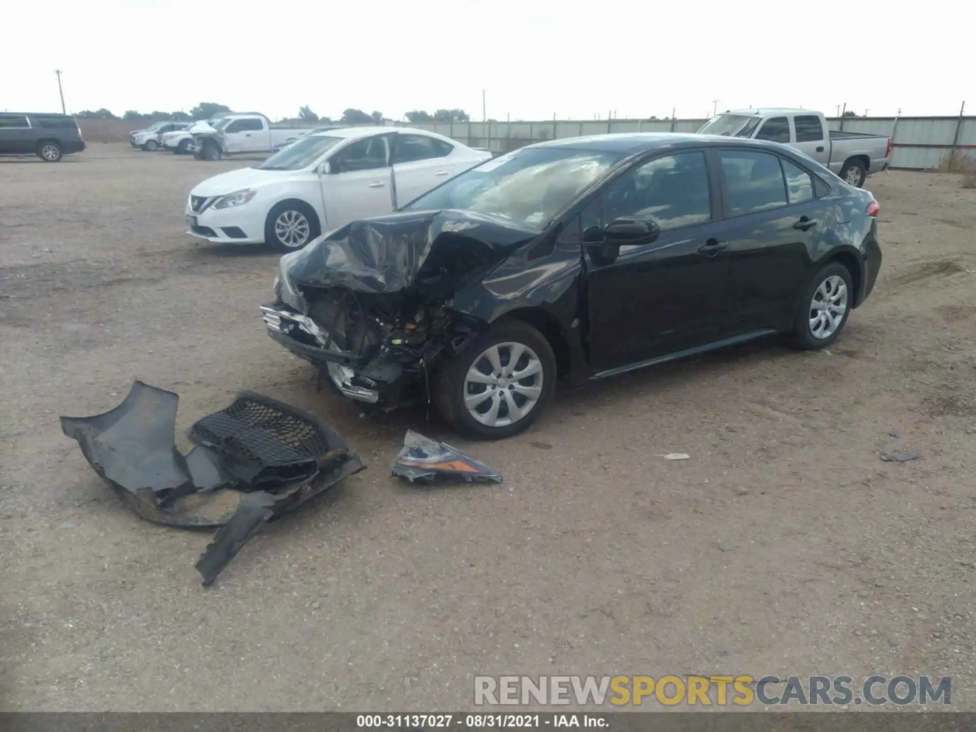 2 Photograph of a damaged car 5YFEPMAE3MP237693 TOYOTA COROLLA 2021