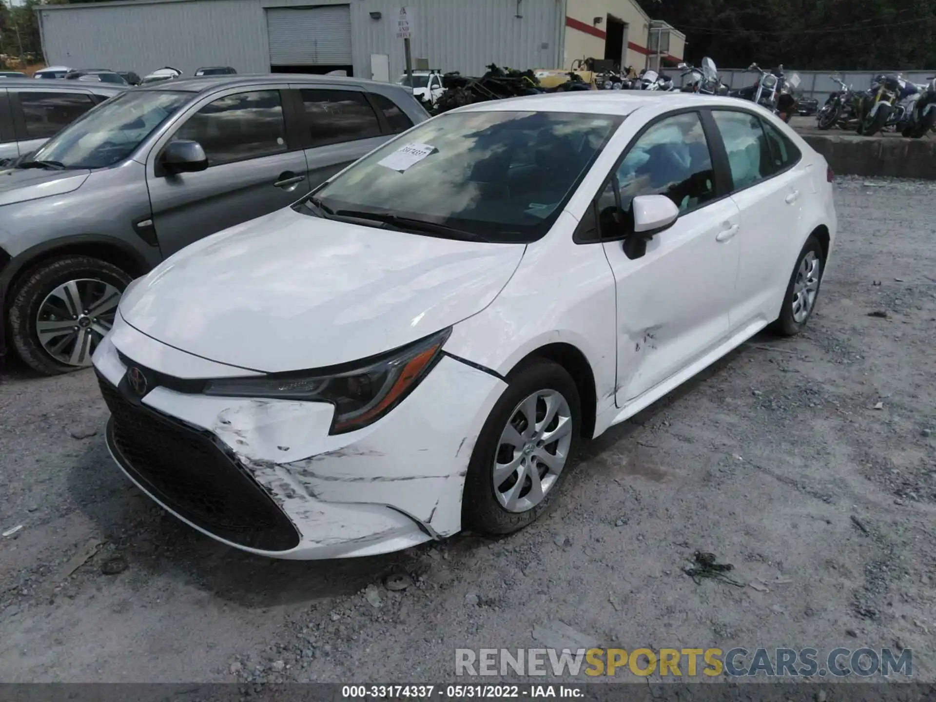 2 Photograph of a damaged car 5YFEPMAE3MP239783 TOYOTA COROLLA 2021