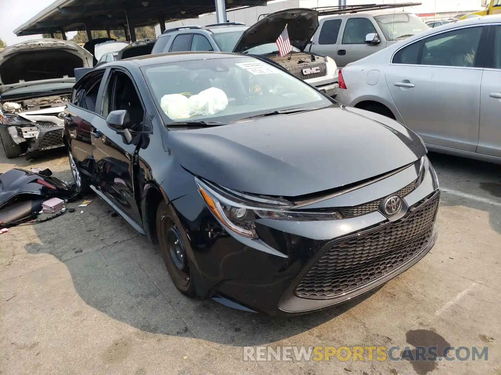 1 Photograph of a damaged car 5YFEPMAE3MP242330 TOYOTA COROLLA 2021